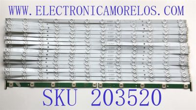 KIT DE LED'S PARA TV SONY ((INCOMPLETO SOLO 16 PIEZAS)) / NUMERO DE PARTE MBL-75030D024SN0 / 01Y37 / P75F / E313218 / PANEL YDAF075DNN01 / MODELO XBR-75X950H / XBR75X90H